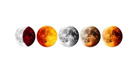 Phases of the Moon in Stunning Visual Representation of Nature
