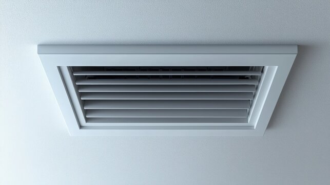 Ceiling air vent located in a modern room providing efficient air circulation