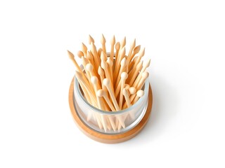 toothpicks in a glass