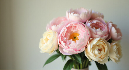 Fototapeta premium pink and white flower