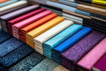 Fototapeta premium Acoustic polyester material samples