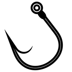 fishing hook vector illustration