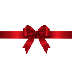 red ribbon bow