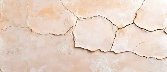 A wall with a crack in it