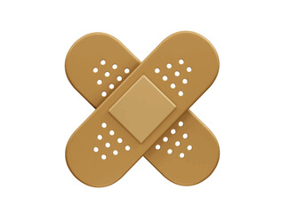 medical plaster icon. Sticky medic bandage 3d illustration