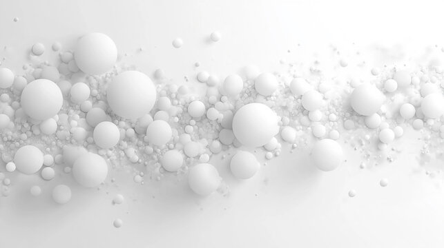 Abstract white 3D geometric shapes on a gradient blue background forming a modern banner with a sense of depth elegance and order symbolizing creativity innovation and the harmony between chaos and st