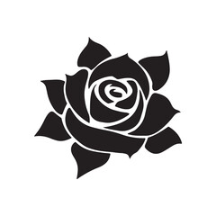 rose mandala design silhouette vector arts 