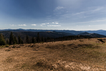 Serene Mountain Vista Under Clear Blue Skies