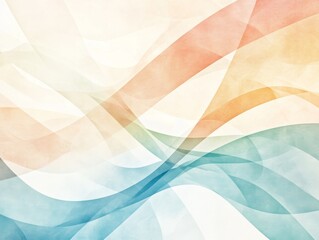 Abstract Pastel Wave Design, Soft Color Background