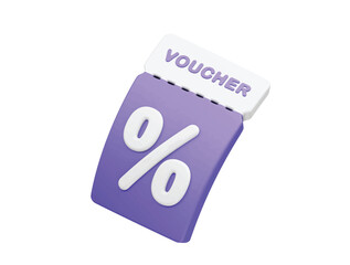 Gift voucher, discount coupon icon illustration