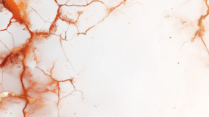Naklejka premium Abstract Orange Veins on White Background: A mesmerizing abstract background with delicate orange veins reminiscent of a natural landscape, radiating a sense of tranquility and ethereal beauty. 
