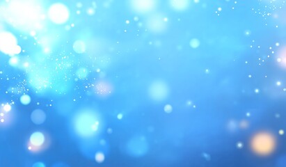 Festive Sparkling Background with Blue Flashes for Holiday Design or Party Invitation, Abstract Lighting Concept with Copy Space, Luxurious Celebration Theme