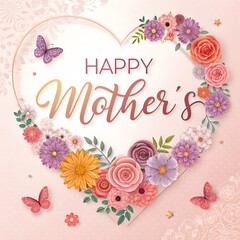Unique and Trendy Happy Mother’s Day Design - Stylish and Heartfelt Tribute