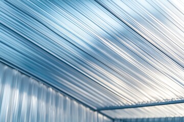 Obraz premium Clear polycarbonate sheets for partitions doors or roofing