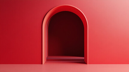 A vibrant red background with a minimalistic design evoking energy passion and intensity symbolizing chaos urgency and power while offering a bold yet simplistic aesthetic with a modern edge

