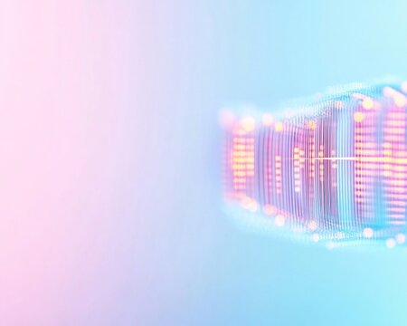 Abstract Financial Motion South Korean Market Analysis in Soft Pastel Hues - Powered by Adobe