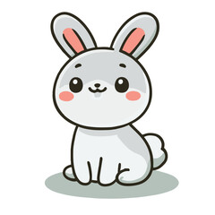 easter bunny with a smile