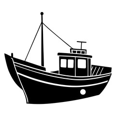 Fishing boat vector illustration