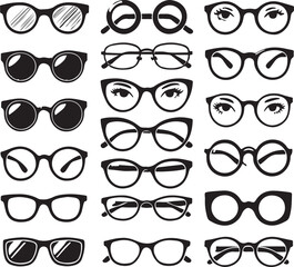 collection of glasses