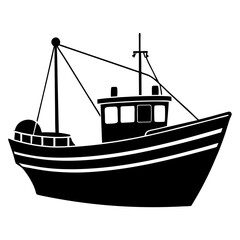 Fishing boat vector illustration
