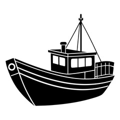 Fishing boat vector illustration