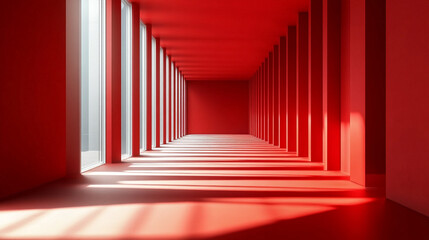 Fototapeta premium vibrant red background with a minimalistic design evoking energy passion and intensity symbolizing chaos urgency and power while offering a bold yet simplistic aesthetic with a modern edge