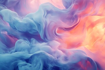 Fototapeta premium Abstract Pastel Swirls of Color and Light