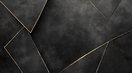Abstract design featuring dark textures and gold accents.