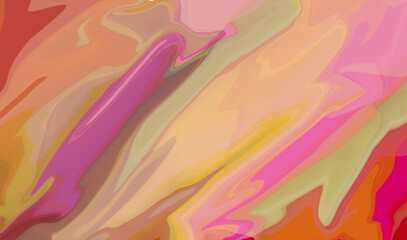 abstract background with color blots, transitions and bends of paint
