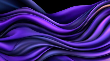 Fototapeta premium Abstract Purple and Violet Silk Drape, Elegant Flowing Fabric Texture Background