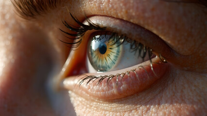 Close up female eye