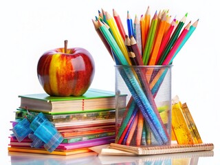 Back to School: Vibrant Double Exposure Doodles & Supplies