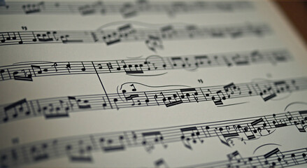 Obraz premium close up of notes