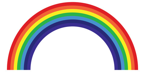 LGBT Rainbow flag, symbol of pride month celebrate annual in June, Illustrator vector.