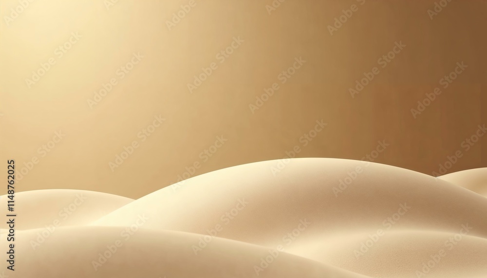 Poster minimalist beige background with a smooth gradient in modern digital style