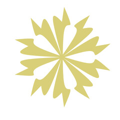 snowflake isolated on white