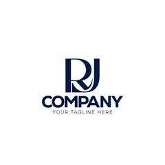 Fototapeta premium Monogram logo design of the letters RJ. 
