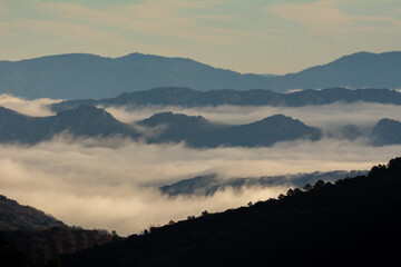 Niebla en el Geoparque Villuercas Ibores Jara