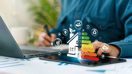 Home Improvement concept, Home Energy Efficiency, Eco-Friendly Home Improvement, Cost Savings....