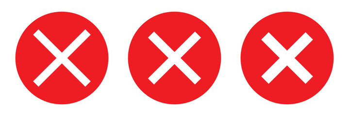 Obraz premium red cross icon