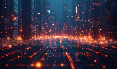 Fototapeta premium futuristic technology background, Generative AI