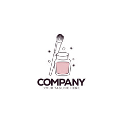 Makeup logo design. 