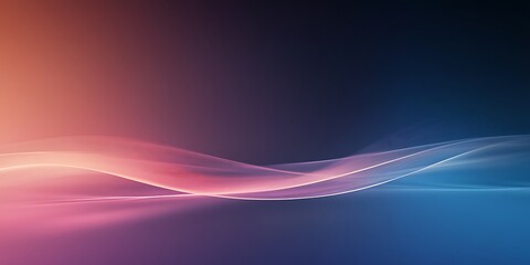 Abstract Pink And Blue Wave Background Design