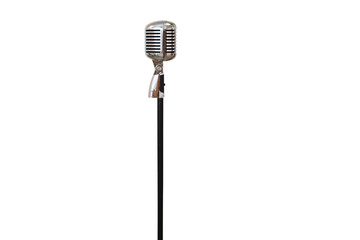 Retro Microphone transparent background