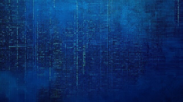 Program code and programming languages on blue glowing background. Abstract technological experience of software developer and a computer script. Page template on topic of programming and development.