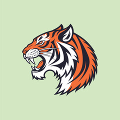 A tiger head vector is a digital, scalable illustration of a tiger's face, featuring bold lines and vibrant colors, often used in logos and artwork.