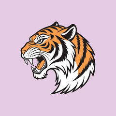 A tiger head vector is a digital, scalable illustration of a tiger's face, featuring bold lines and vibrant colors, often used in logos and artwork.