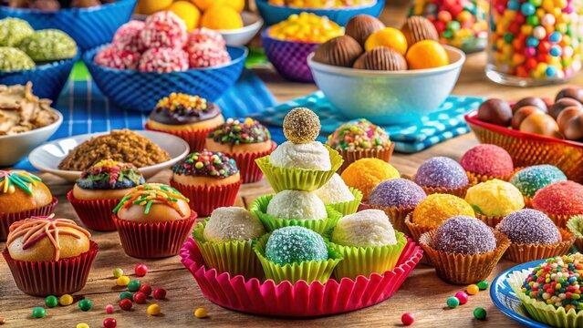 Brazilian Kids Birthday Party Sweets: Brigadeiros, Beijinhos & More! Delicious Treats