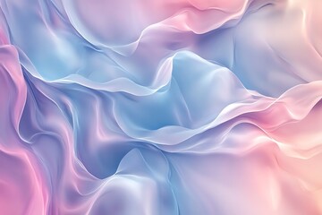 Fototapeta premium Abstract Pastel Waves Flowing Softly