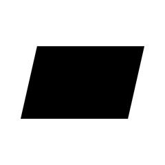 Set of parallelogram shape icons. for mobile concept and web design. vector illustration